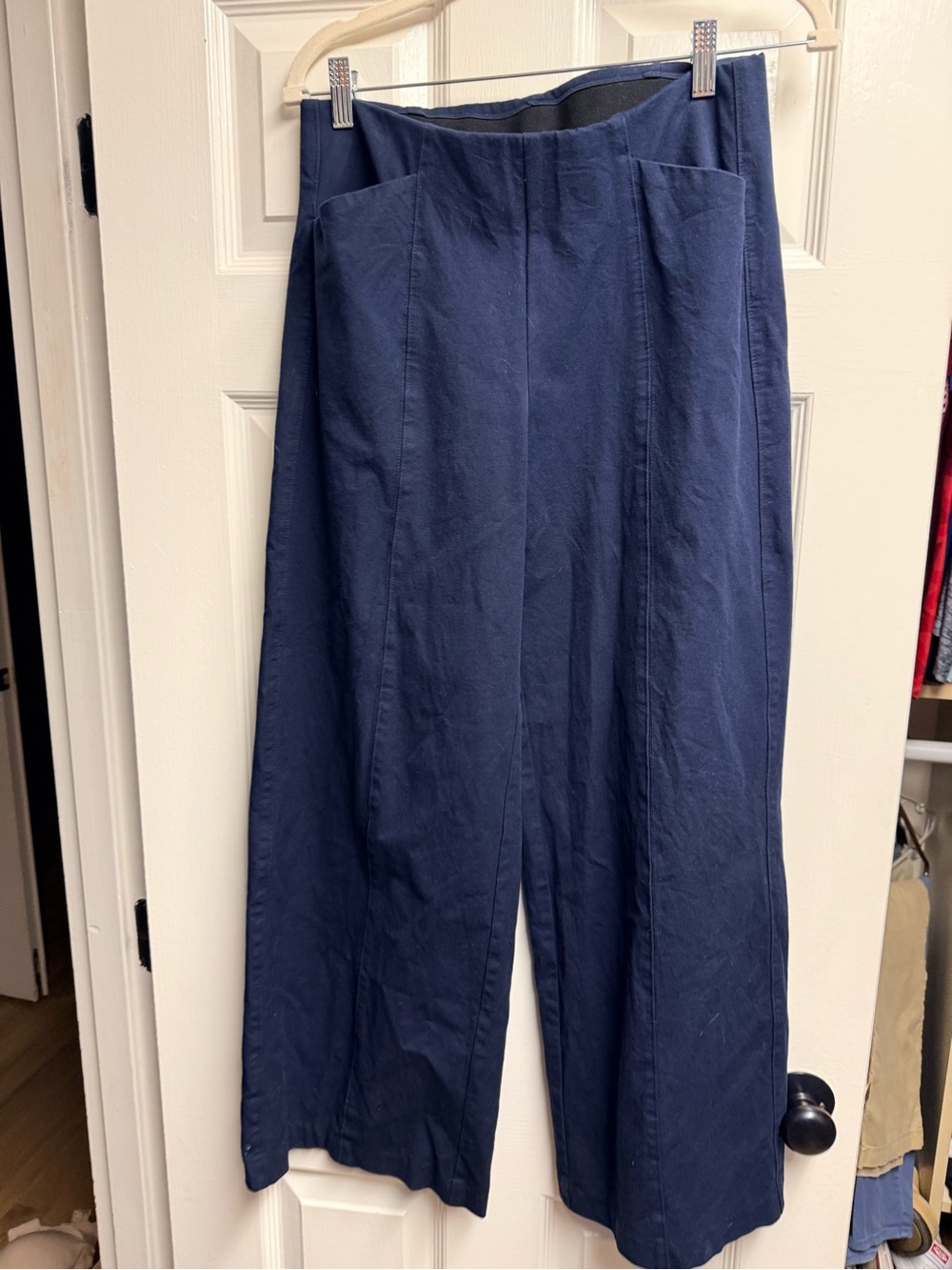 Wide Leg Navy Women’s Pants - Picture 1 of 2